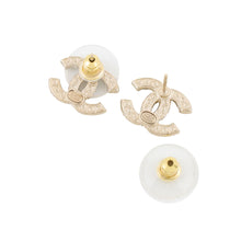 将图像加载到图库查看器中，CHANEL CC Logo Earrings GoldA64766-B06258-ND321 Metal Faux Pearl Rhinestone
