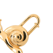 将图像加载到图库查看器中，HERMES Cadena snail Gold Metal
