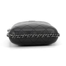 Load image into Gallery viewer, CHANEL Matelasse Shoulder Phone Pouch BlackA94471 Calf Leather
