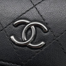 Load image into Gallery viewer, CHANEL Matelasse Shoulder Phone Pouch BlackA94471 Calf Leather
