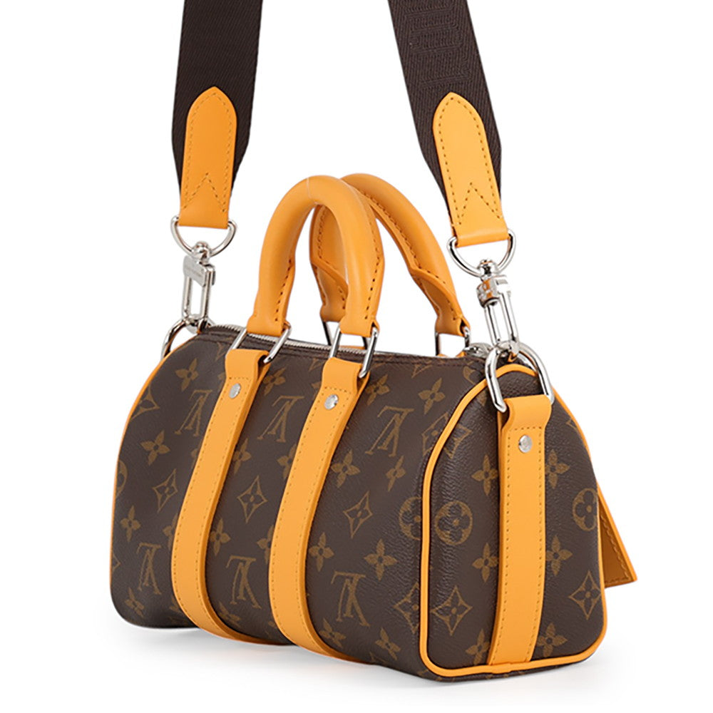 LOUIS VUITTON Keepall Bandouliere SaffronYellowM12733 Monogram