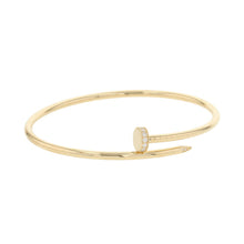 将图像加载到图库查看器中，CARTIER Juste Un Clou Bracelet Size SM/17B6066117 18K Yellow Gold
