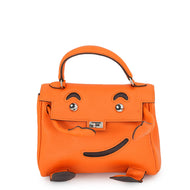 HERMES Kelly doll Orange Gulliver