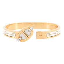 将图像加载到图库查看器中，HERMES Mini Clic Chaine d'Ancre Gold/White Gold Plated
