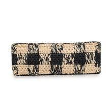 Load image into Gallery viewer, LOEWE font tote Natural/BlackALF1V46X10 Raffia Leather Size Mini
