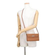 Load image into Gallery viewer, HERMES Kelly wallet long to go Gold Evercolor
