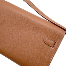 Load image into Gallery viewer, HERMES Kelly wallet long to go Gold Evercolor
