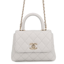 Load image into Gallery viewer, CHANEL Coco handle Light GrayAP4244-B05061-U1117 Caviar Leather Size Mini mini
