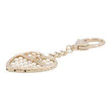 Load image into Gallery viewer, CHANEL Heart Bag CharmABG045 Metal Faux Pearl
