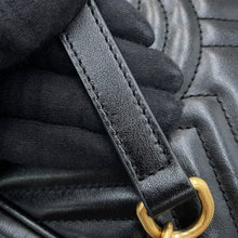 Load image into Gallery viewer, GUCCI GG Marmont ChainShoulder Bag Black447632 Leather Size Small

