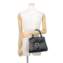 Load image into Gallery viewer, Delvaux Brillon BlackAA0569AAM099ZDO Box Calf LeatherLeather Size PM
