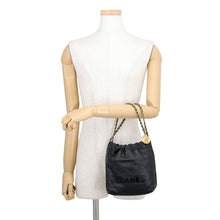 将图像加载到图库查看器中，CHANEL CHANEL22 ChainShoulder Bag BlackAS3980 Caviar Leather Size Mini
