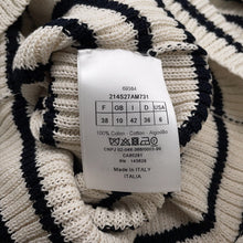Load image into Gallery viewer, Dior Striped Sailor Knit Size 36 Navy/White214S27AM731 Cotton100%
