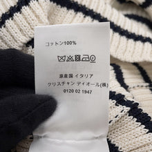 Load image into Gallery viewer, Dior Striped Sailor Knit Size 36 Navy/White214S27AM731 Cotton100%
