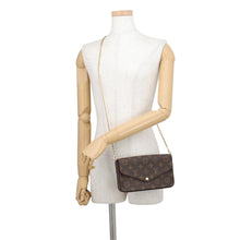 将图像加载到图库查看器中，LOUIS VUITTON Felicie Pochette FuchsiaM81896 Monogram
