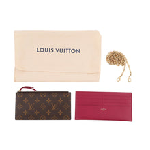将图像加载到图库查看器中，LOUIS VUITTON Felicie Pochette FuchsiaM81896 Monogram
