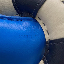 Load image into Gallery viewer, HERMES Buddy A La Mer Bag Charm Blue Hydra/Jaune de Naples Mouton Lambskin
