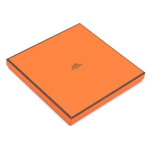 将图像加载到图库查看器中，HERMES Carre (saddle maker's sign) Size 70 Ivoire/Black/Grey Argent Silk100%
