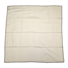 将图像加载到图库查看器中，HERMES Carre New Libris Size 110 Ivoire Cashmere85% Silk15%
