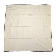 HERMES Carre New Libris Size 110 Ivoire Cashmere85% Silk15%