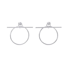 Load image into Gallery viewer, HERMES Echappee Loop Earrings Size MM SV925
