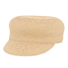 将图像加载到图库查看器中，HERMES Garate Cap Size 57 Beige Raffia100%
