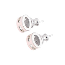 将图像加载到图库查看器中，HERMES Pop Ash Earrings Size Mini Pink Metal Lacquer
