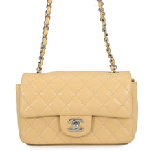 将图像加载到图库查看器中，CHANEL Mini Matelasse Single Flap Single Chain Shoulder Bag BeigeA69900 Caviar Leather Size 20
