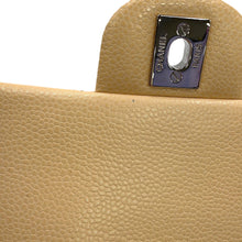 将图像加载到图库查看器中，CHANEL Mini Matelasse Single Flap Single Chain Shoulder Bag BeigeA69900 Caviar Leather Size 20
