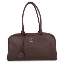 将图像加载到图库查看器中，CHANEL Bowling Bag BrownAS6211-B23874-UC476 Calf Leather Size Large
