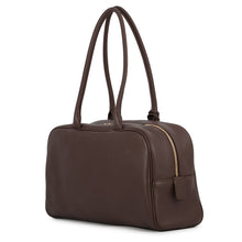 将图像加载到图库查看器中，CHANEL Bowling Bag BrownAS6211-B23874-UC476 Calf Leather Size Large

