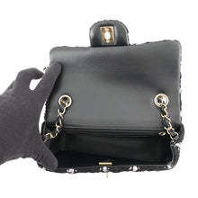 将图像加载到图库查看器中，CHANEL Matelasse Single Flap Chain Shoulder Bag Black/PinkA69900-B21633-U2618 Tweed Size 20
