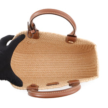 Load image into Gallery viewer, MIUMIU Raffia Handbag Beige/CognacBrown5BA312_2IHX_F0A5T_V_OOO Leather Raffia
