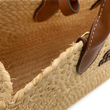 Load image into Gallery viewer, MIUMIU Raffia Handbag Beige/CognacBrown5BA312_2IHX_F0A5T_V_OOO Leather Raffia
