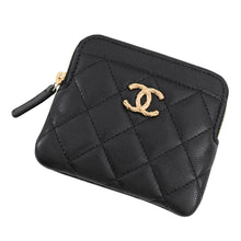 Load image into Gallery viewer, CHANEL Matelasse Fragment Coin Purse BlackAP5012 Caviar Leather
