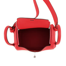 将图像加载到图库查看器中，HERMES Lindy Rouge Ladue Taurillon Clemence Size Mini
