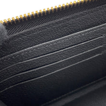 将图像加载到图库查看器中，LOUIS VUITTON Zippy Wallet NoirM61864 Monogram Empreinte Leather
