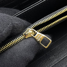 将图像加载到图库查看器中，LOUIS VUITTON Zippy Wallet NoirM61864 Monogram Empreinte Leather
