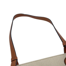 Load image into Gallery viewer, LOEWE Anagram Tote Bag Beige/BrownA717S72X06 Canvas Leather Size Small
