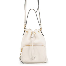 将图像加载到图库查看器中，PRADA Duet Bucket Bag White1BH038 Leather
