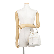将图像加载到图库查看器中，PRADA Duet Bucket Bag White1BH038 Leather

