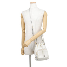 将图像加载到图库查看器中，PRADA Duet Bucket Bag White1BH038 Leather
