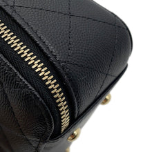 将图像加载到图库查看器中，CHANEL Matelasse ChainClutch Back BlackAP4438 Caviar Leather
