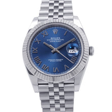 Load image into Gallery viewer, ROLEX Datejust W41mm Stainless Steel K18WG Bright Blue Dial126334
