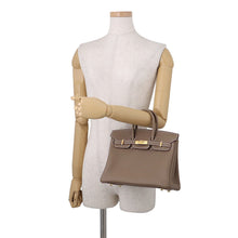 将图像加载到图库查看器中，HERMES Birkin Etoupe Togo Leather Size 25
