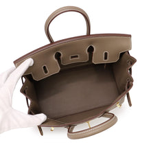 将图像加载到图库查看器中，HERMES Birkin Etoupe Togo Leather Size 25
