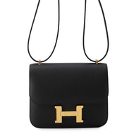 HERMES Constance3 Miroir Black Epsom Size Mini