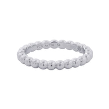 将图像加载到图库查看器中，Van Cleef &amp; Arpels Perlée GoldPearl Ring Medium Size Medium/54/#14VCARN9PC54/VCARN9PC00 18K White Gold

