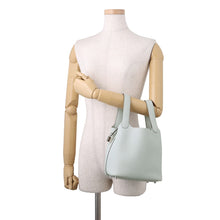 将图像加载到图库查看器中，HERMES Picotin Lock Blue Pale Taurillon Clemence Size PM
