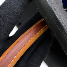 Load image into Gallery viewer, HERMES HAUT A COURROIES Tricolore Black/Gold/Blue Royal Togo Leather Size 40
